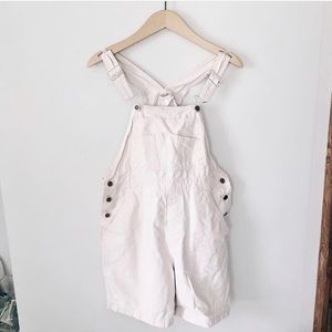 White vintage overalls